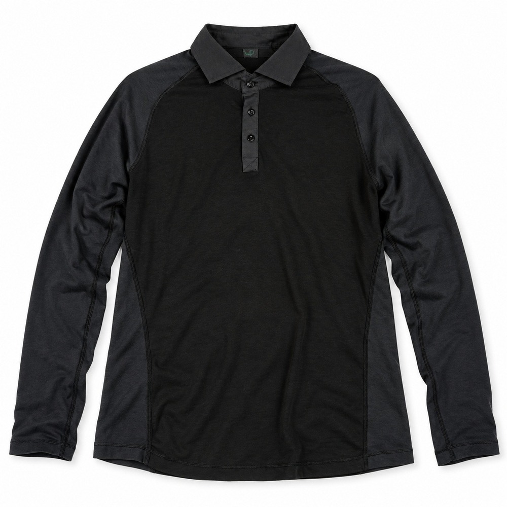 Lululemon Men's Black Long Sleeve Performance Polo Shirt Size Medium